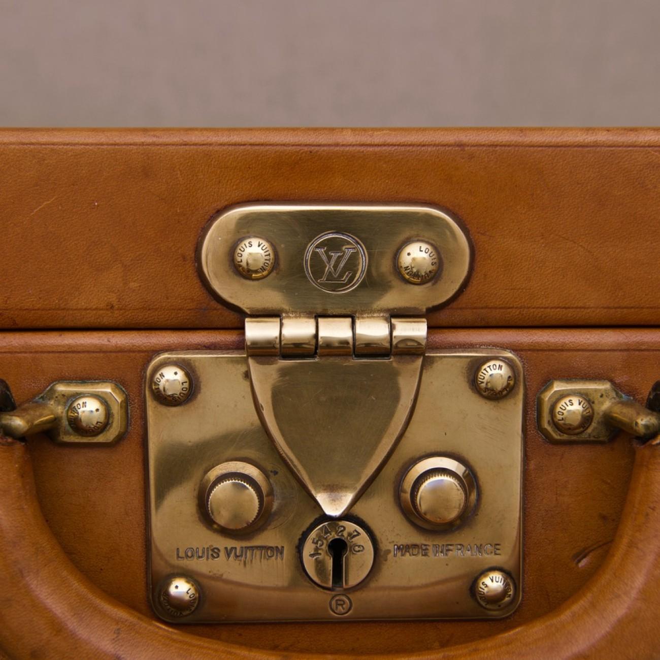 Louis Vuitton Custom Order Leather Attaché Case, circa 1985 3