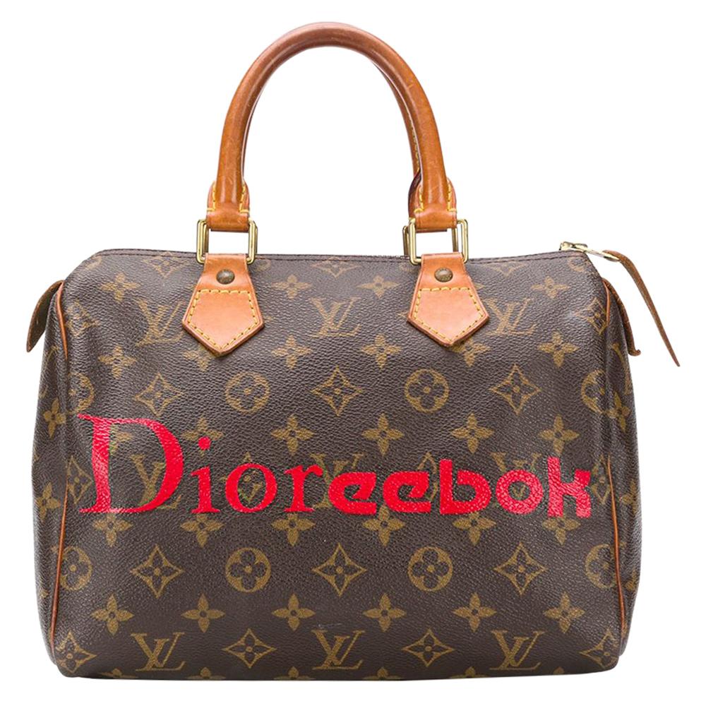 Louis Vuitton Customized 'Dioreebok' Monogram Speedy Bag