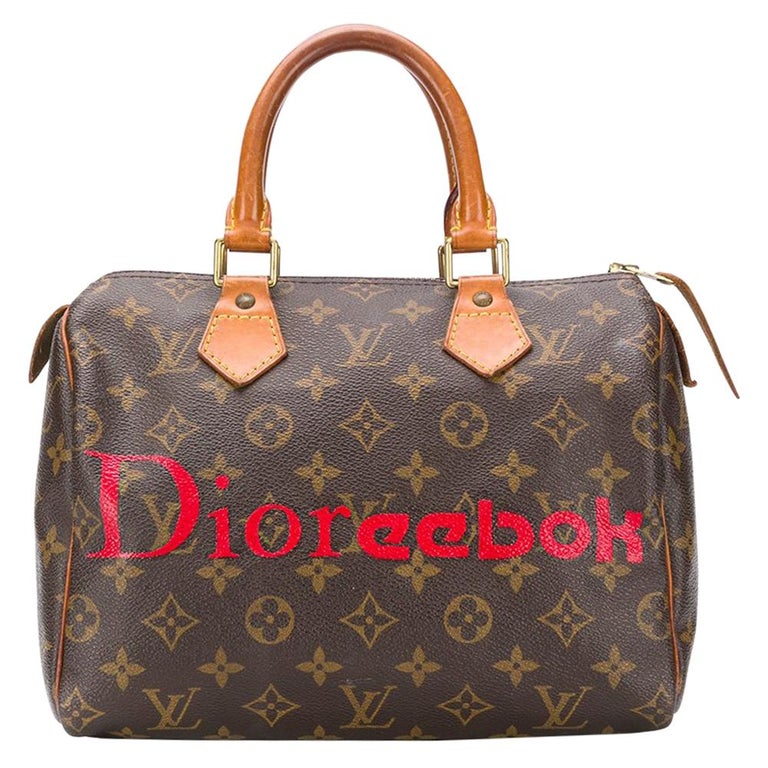 Louis Vuitton Customized 'Dioreebok' Monogram Speedy Bag at 1stDibs