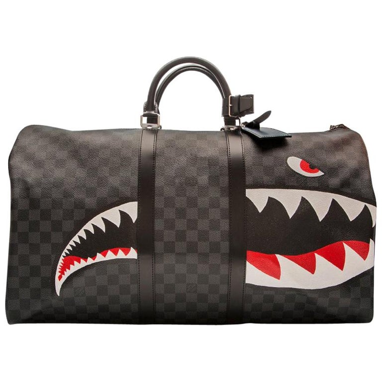 Louis Vuitton Customized Keepall at 1stDibs  custom louis vuitton, lv  shark, louis vuitton shark bag