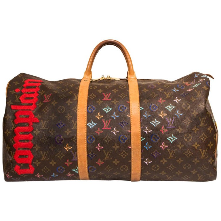 Louis Vuitton Customized 'Never Complain, Never Explain' Keepall 45 Bag ...