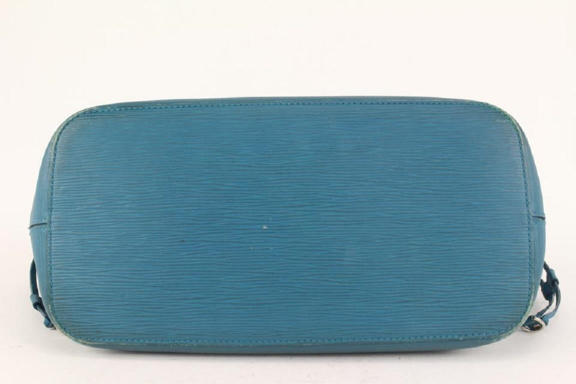 Louis Vuitton Cyan Blue Epi Leather Neverfull MM Tote Bag 20lvs721 1
