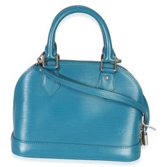 Louis Vuitton Alma BB in Cyan aus Epi-Leder