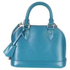 Louis Vuitton Alma BB in Cyan aus Epi-Leder