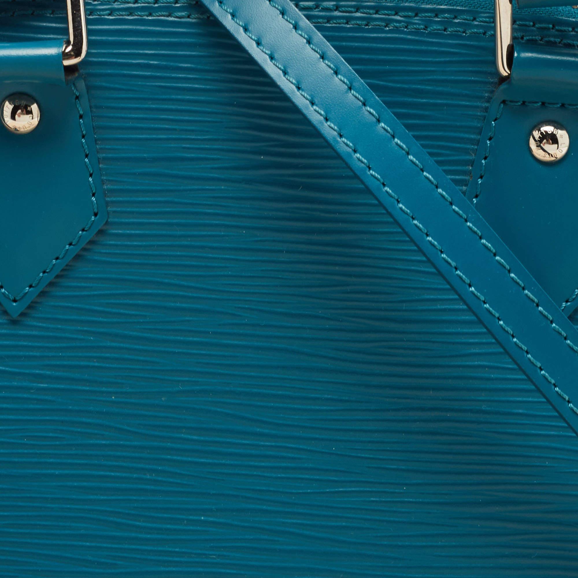 Louis Vuitton Cyan Epi Leather Alma BB Bag 5