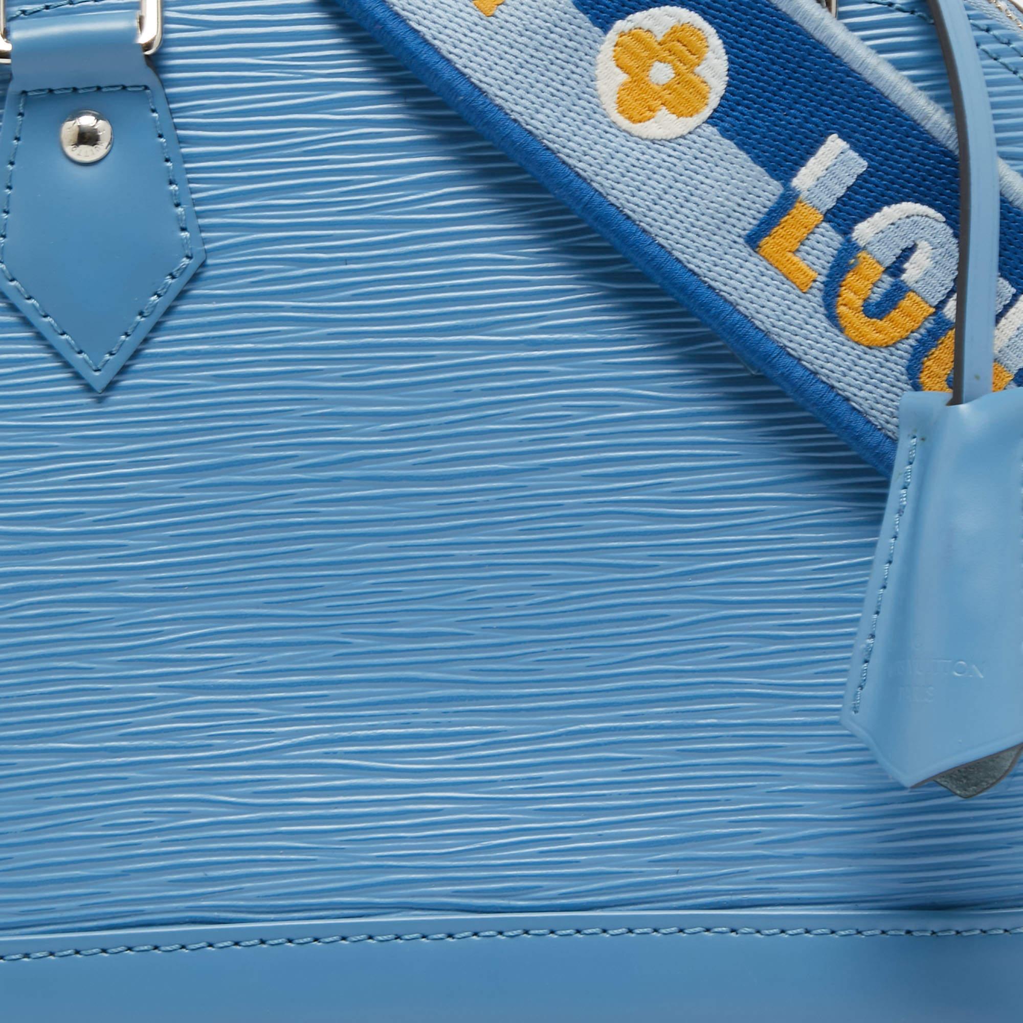 Louis Vuitton Cyan Epi Leather Alma BB Bag 7