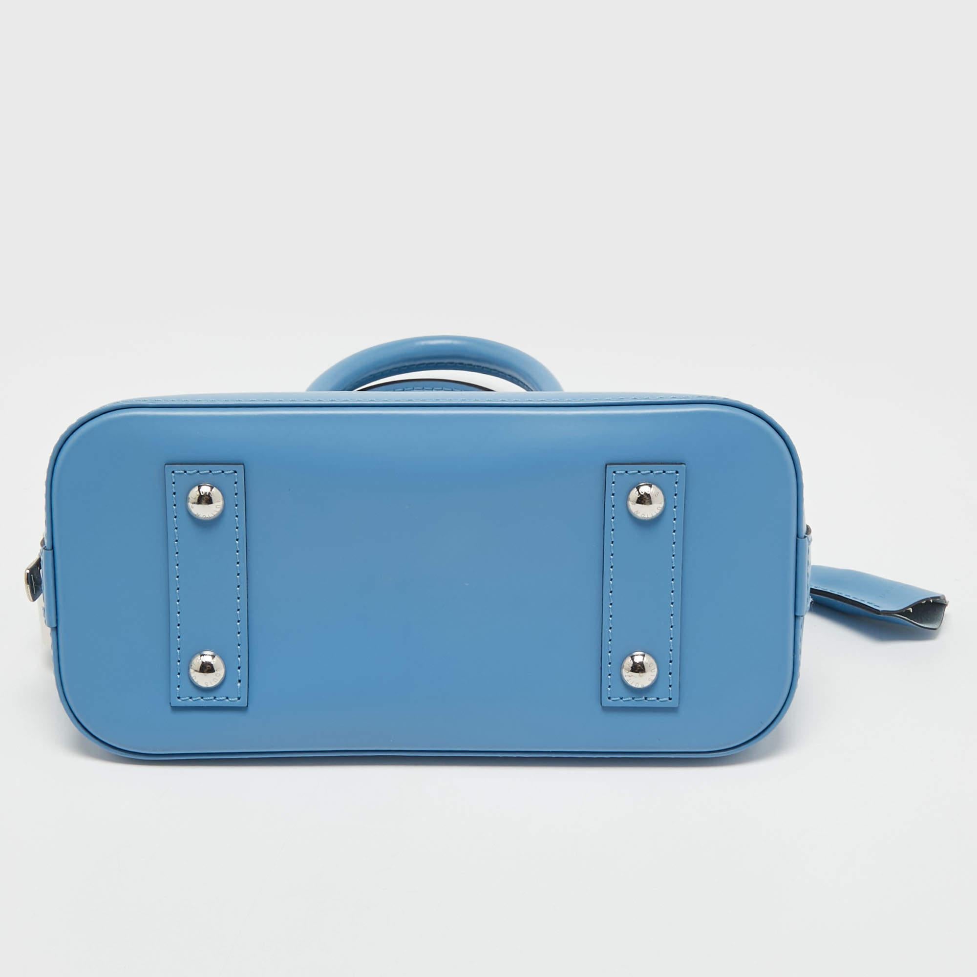 Louis Vuitton Cyan Epi Leather Alma BB Bag 8