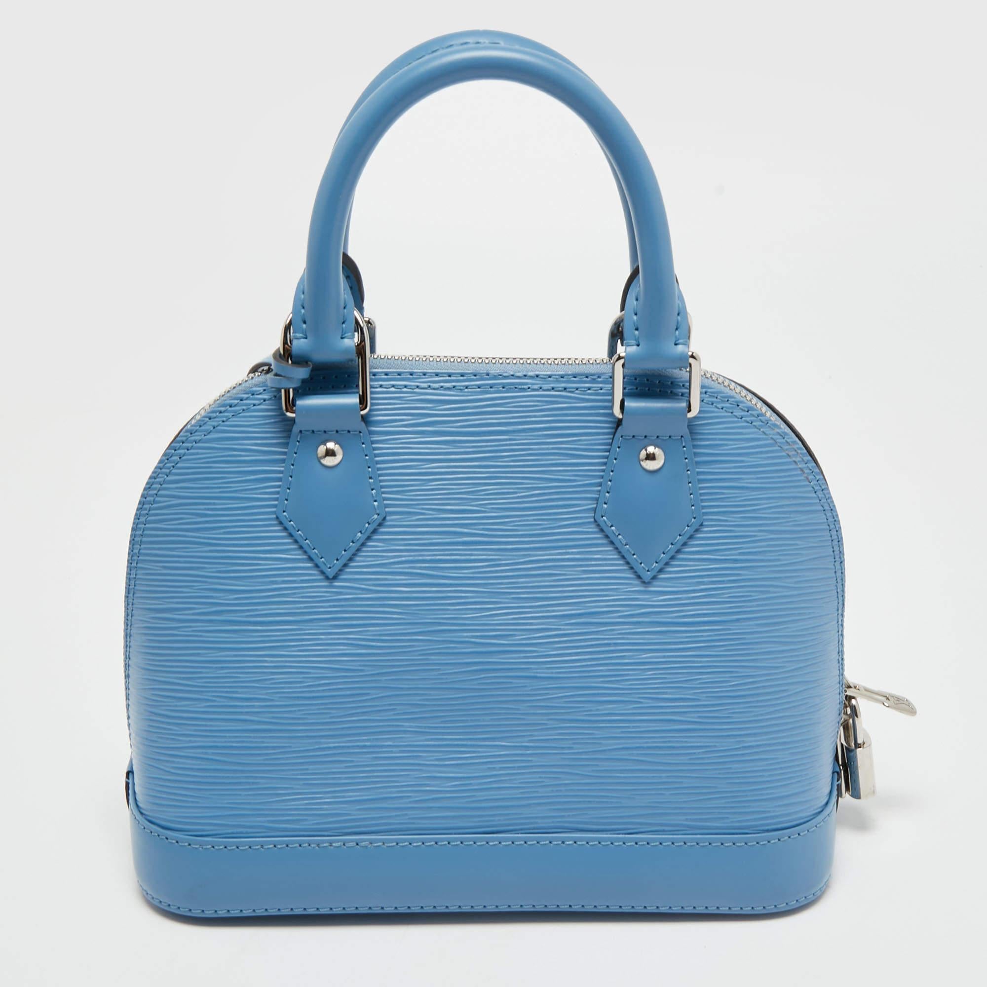 Louis Vuitton Cyan Epi Leather Alma BB Bag 1