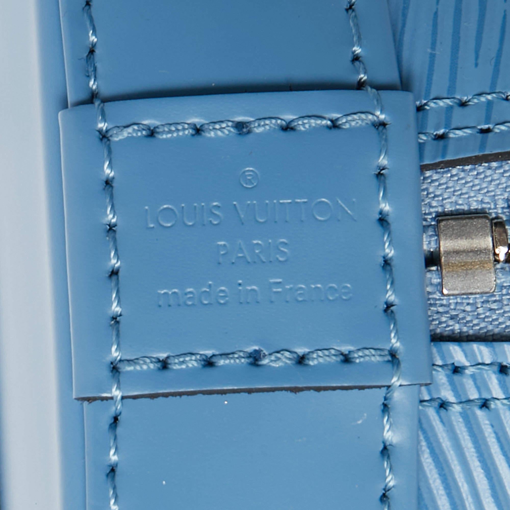 Louis Vuitton Cyan Epi Leather Alma BB Bag 4