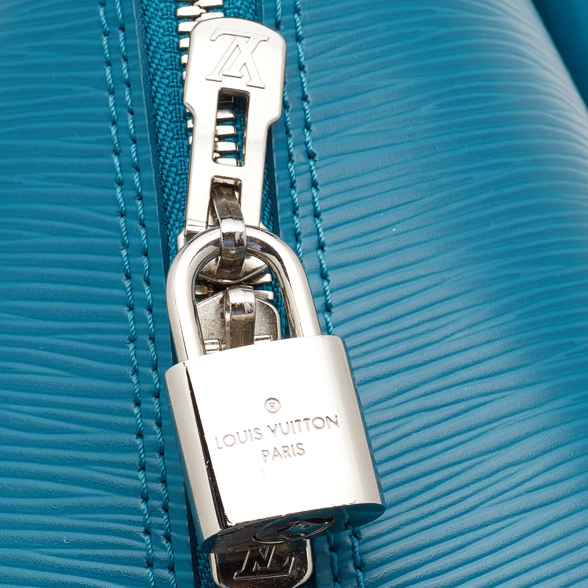 Louis Vuitton Cyan Epi Leather Alma PM Bag 6