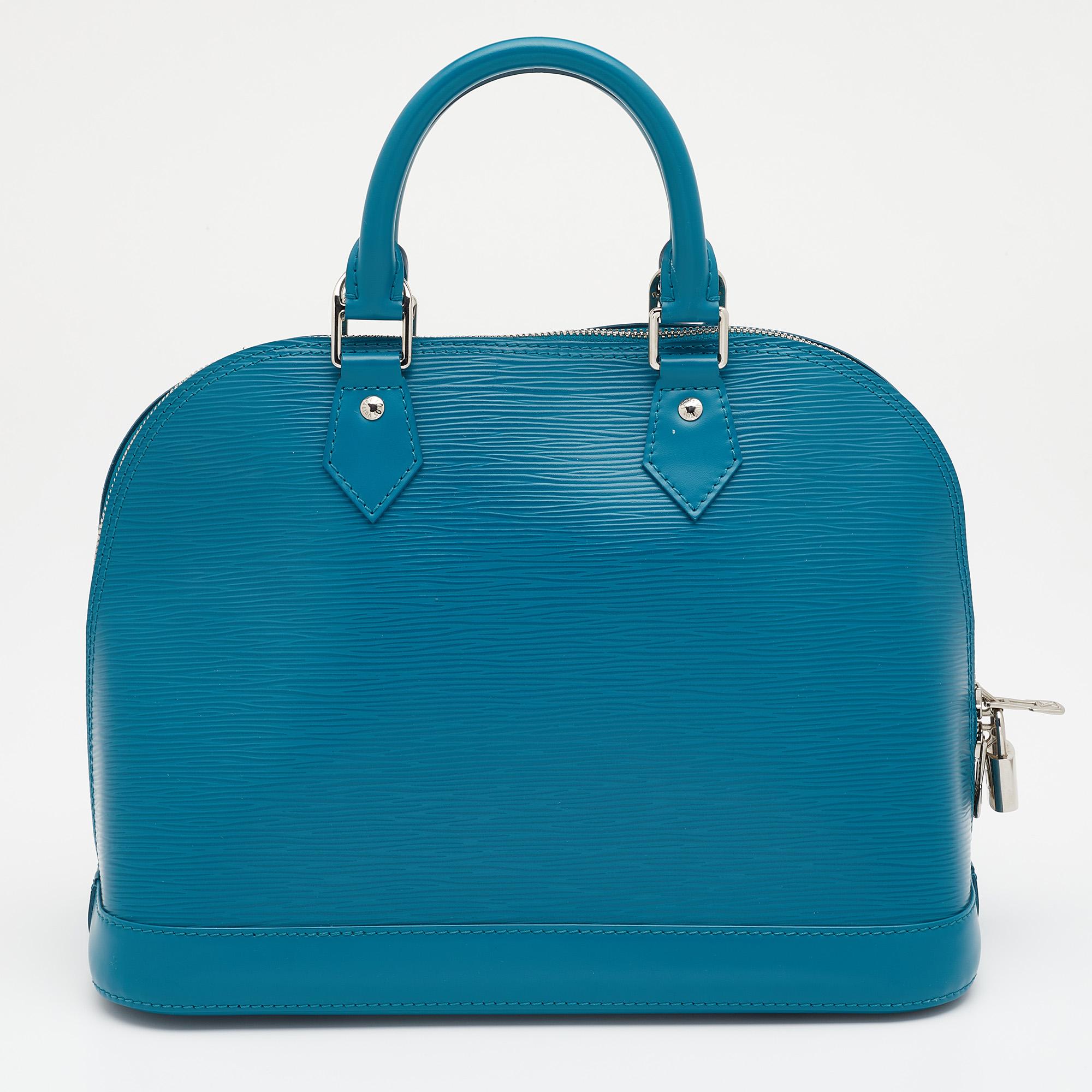 Introduced by Gaston-Louis Vuitton in 1934, the Alma is defined by elegant curves and notable features. From one of the most iconic collections of Louis Vuitton, this PM bag is imbued with exquisite craftsmanship and historic details. Constructed