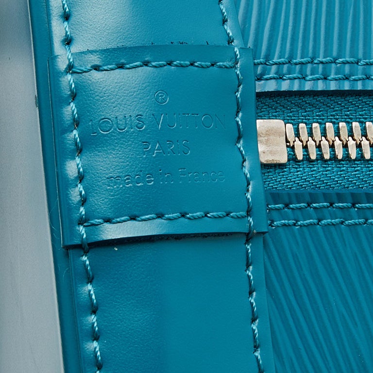 Louis Vuitton Cyan Epi Leather Alma PM Bag For Sale at 1stDibs