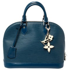 Used Louis Vuitton Cyan Epi Leather Alma PM Bag
