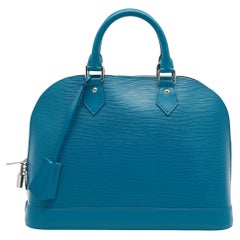 Louis Vuitton Cyan Epi Leather Alma PM Bag