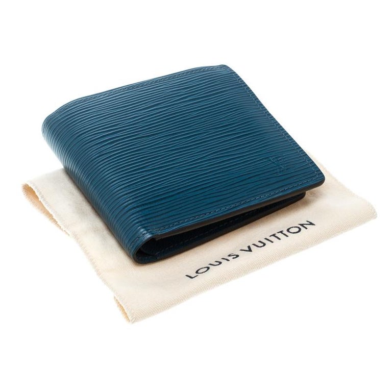 Louis Vuitton Cyan Epi Leather Multiple Wallet