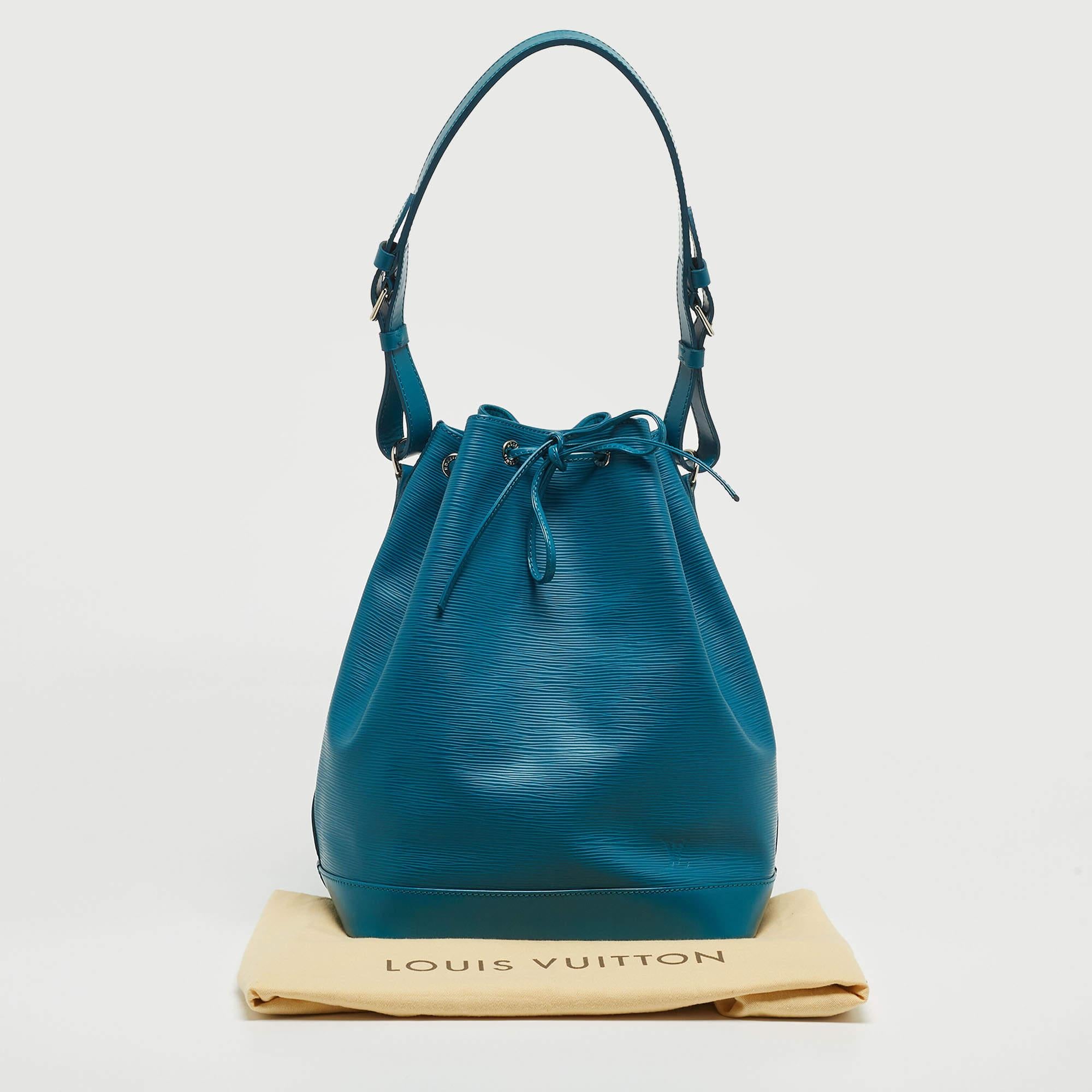 Louis Vuitton Cyan Epi Leather Noe Bag 6