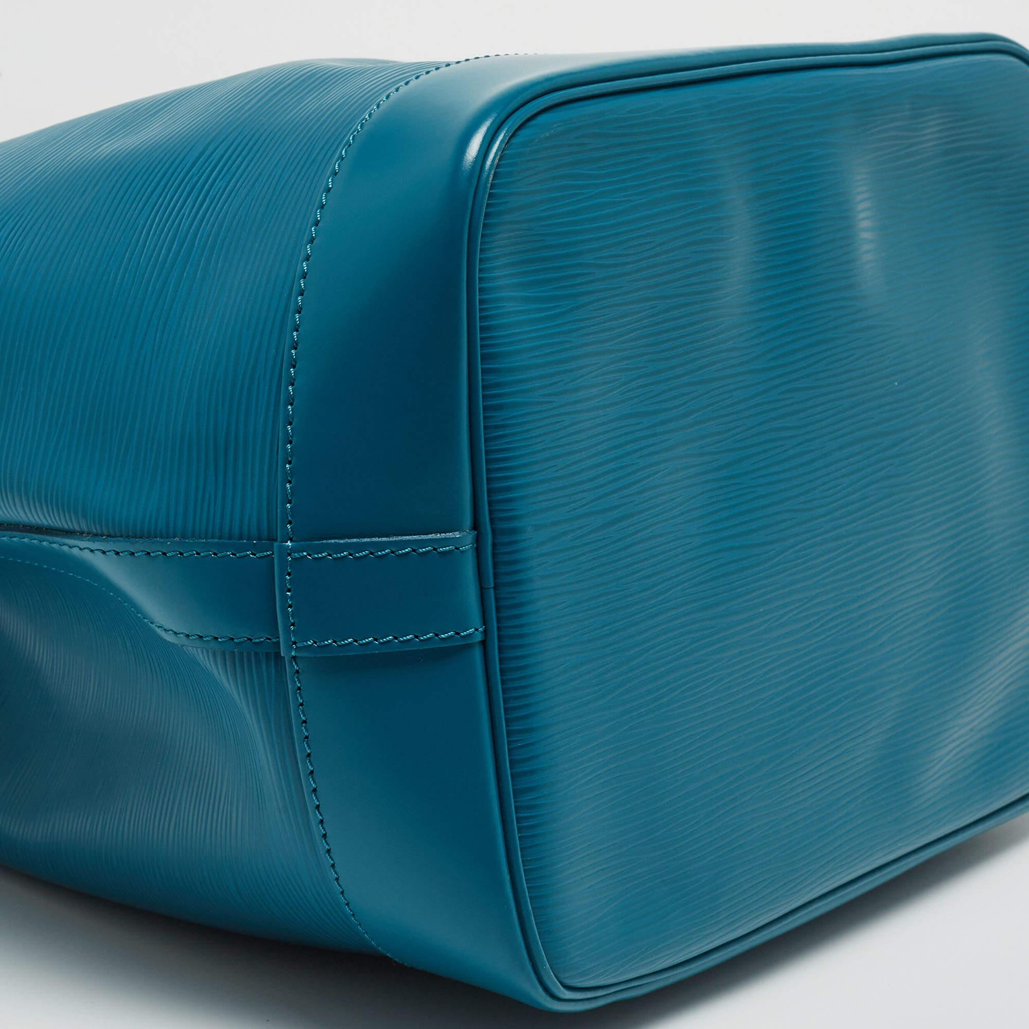 Louis Vuitton Cyan Epi Leather Noe Bag 4