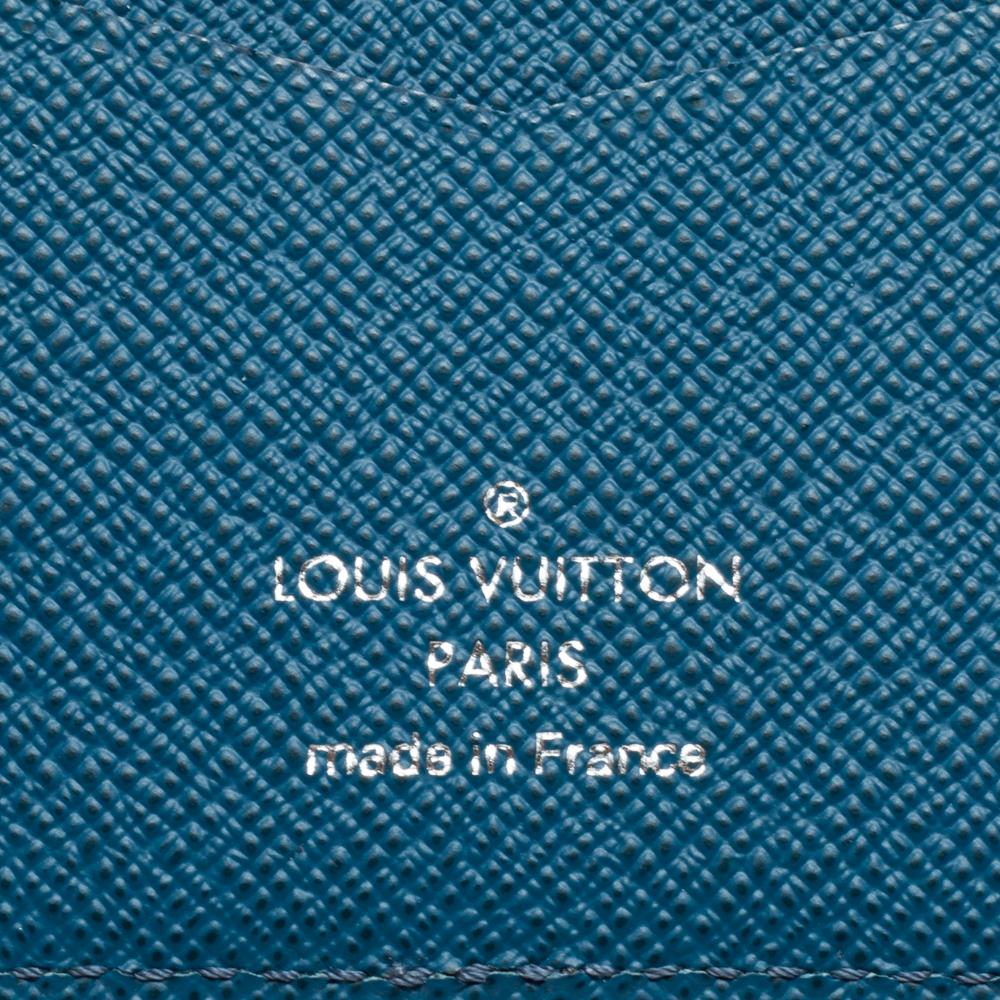 Blue Louis Vuitton Cyan Epi Leather Pocket Organizer