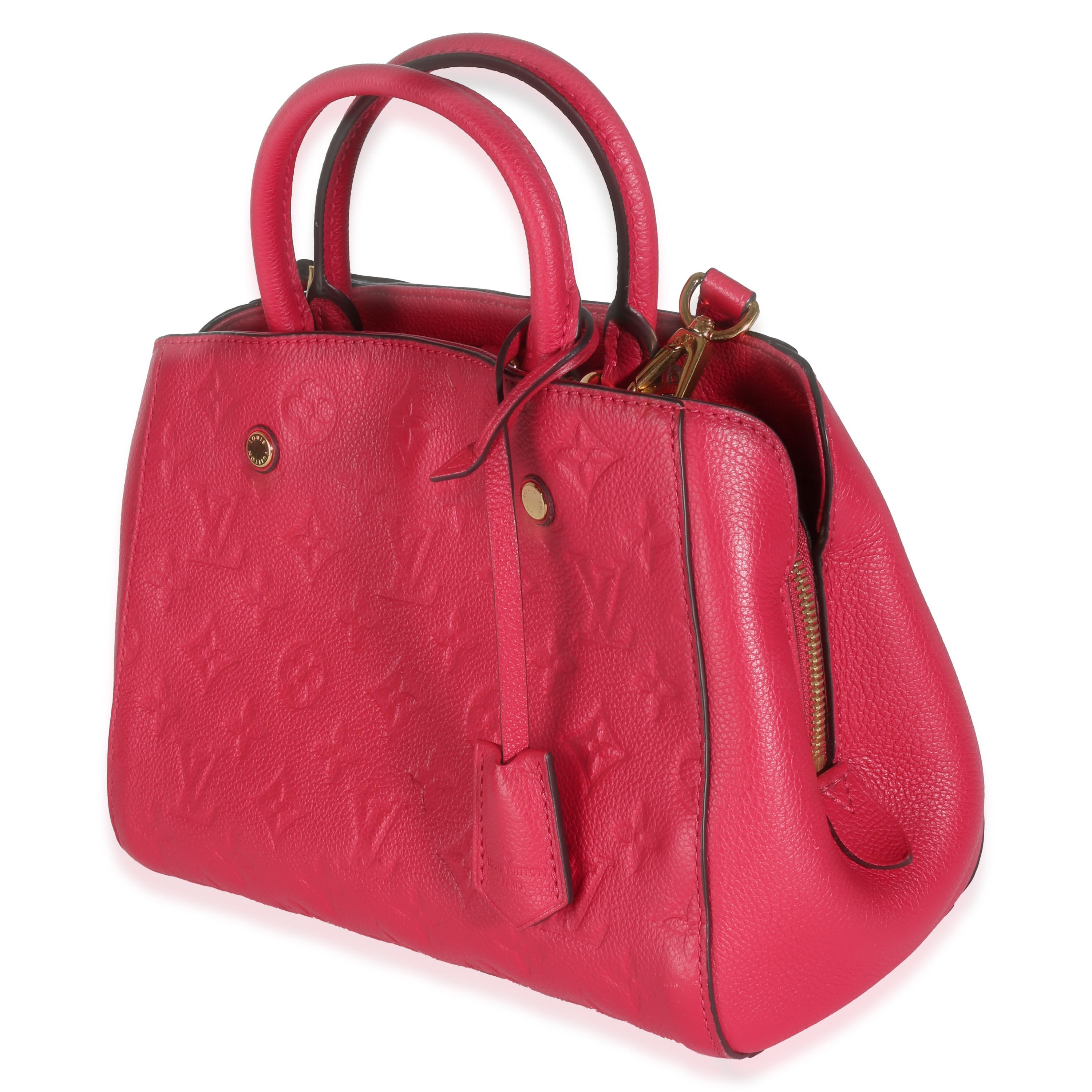 Louis Vuitton Dahlia Monogram Empreinte Montaigne BB In Excellent Condition In New York, NY