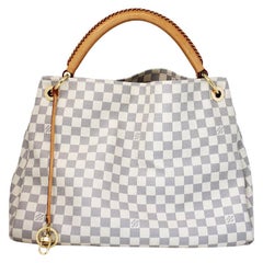 Louis Vuitton Damier Azur Artsy MM Handbag Shoulder Bag at 1stDibs