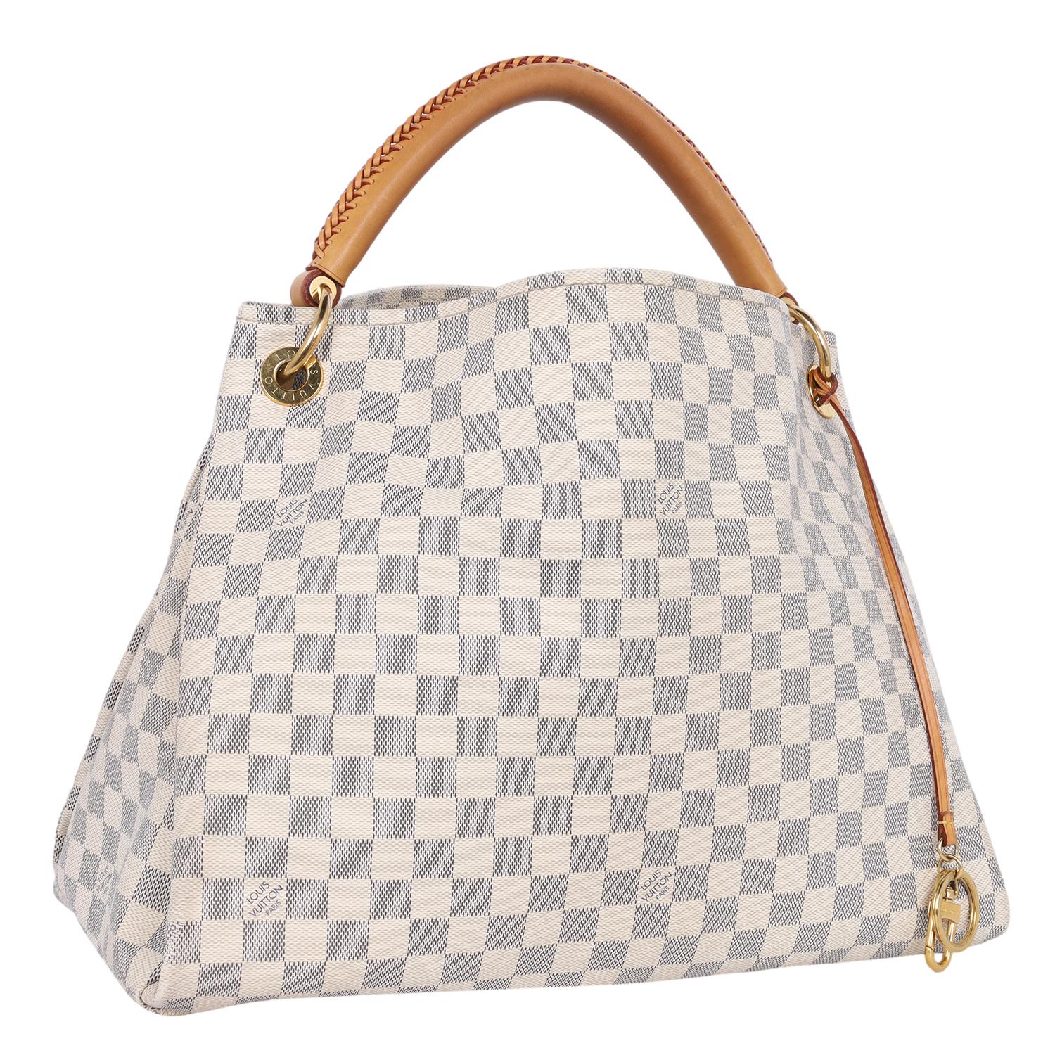 Louis Vuitton Damier Azur Artsy MM Hobo Bag Blue White In Good Condition In Salt Lake Cty, UT