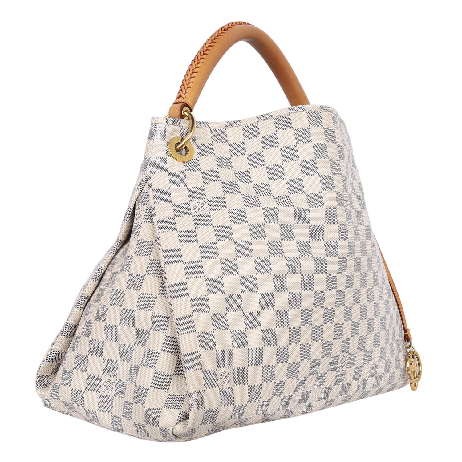 Louis Vuitton Damier Azur Artsy MM Hobo Bag Blue White 1