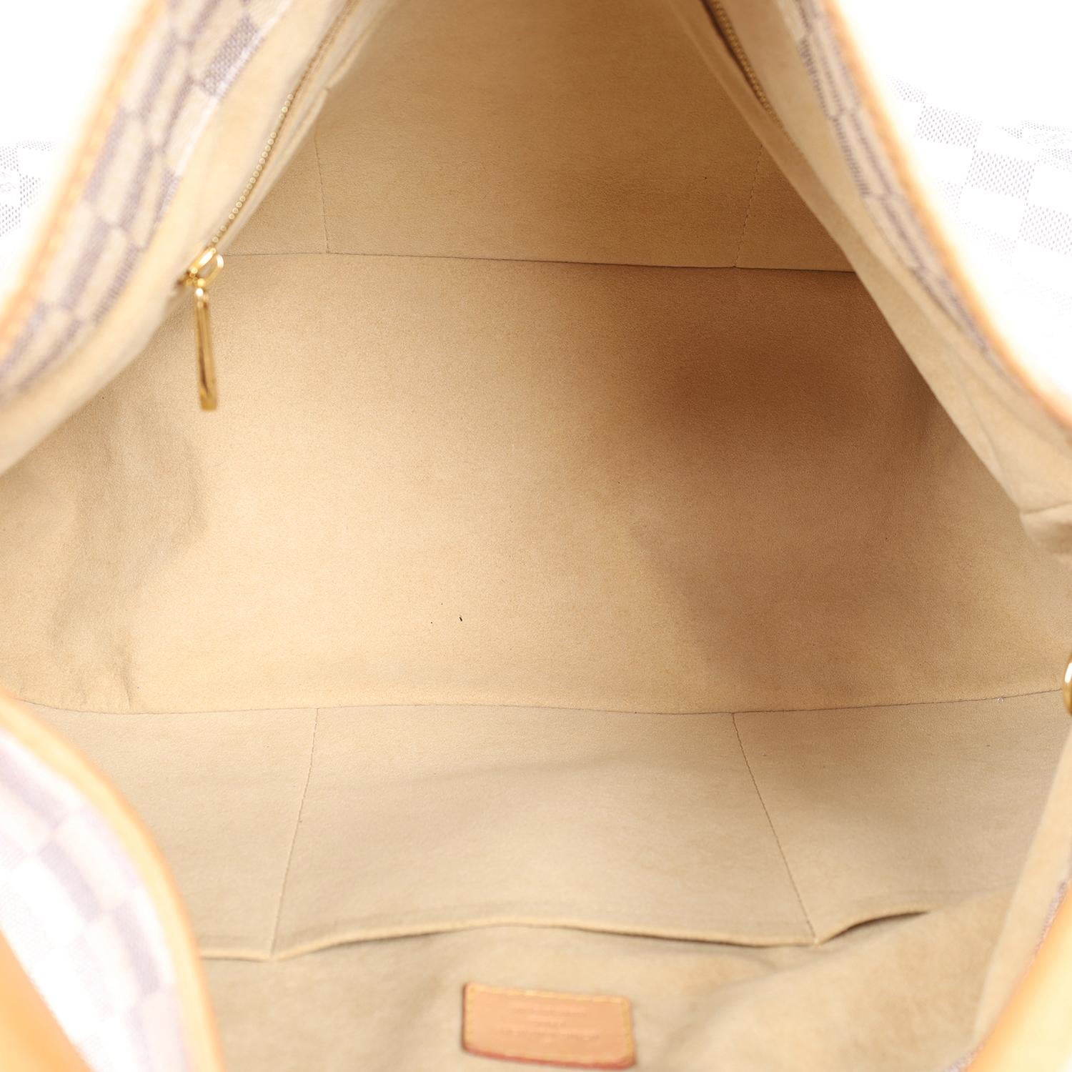 Louis Vuitton Damier Azur Artsy MM Hobo Bag White Grey 8