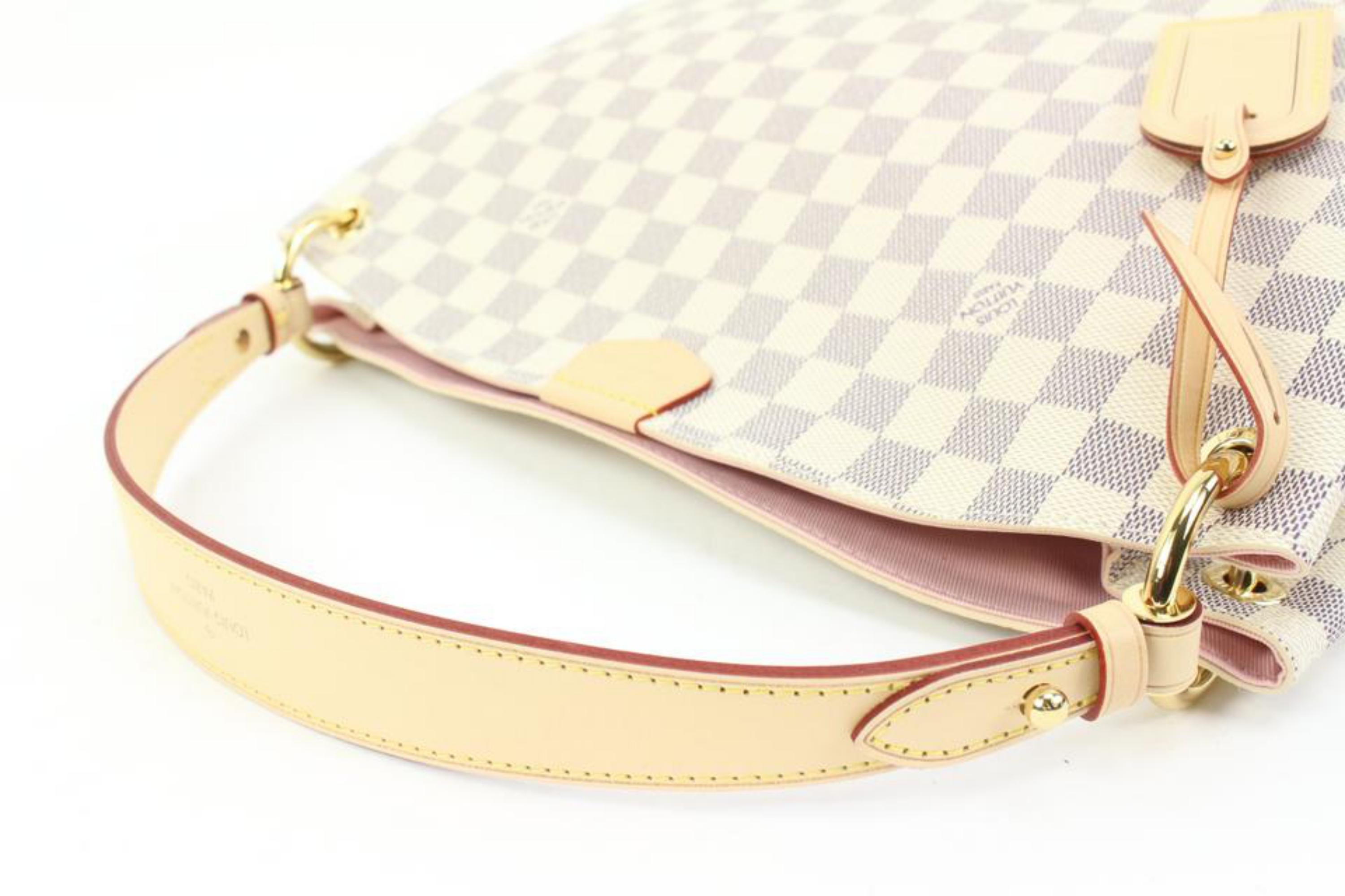 Beige Louis Vuitton Damier Azur Ballerine Graceful PM Hobo 56lv315s