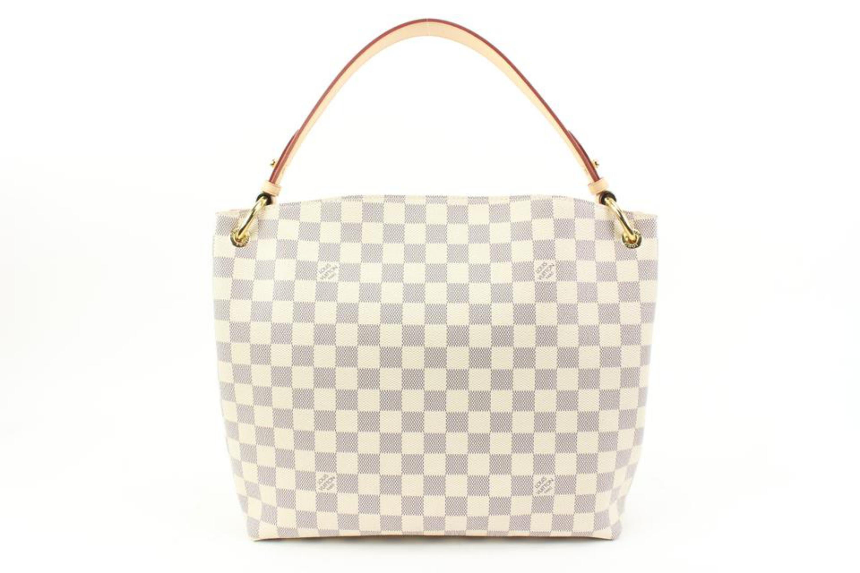 Louis Vuitton Damier Azur Ballerine Graceful PM Hobo 56lv315s In New Condition In Dix hills, NY