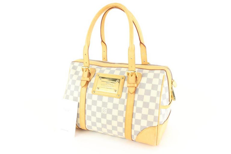 LV Berkeley Damier Azur Coated Canvas with Leather and Gold