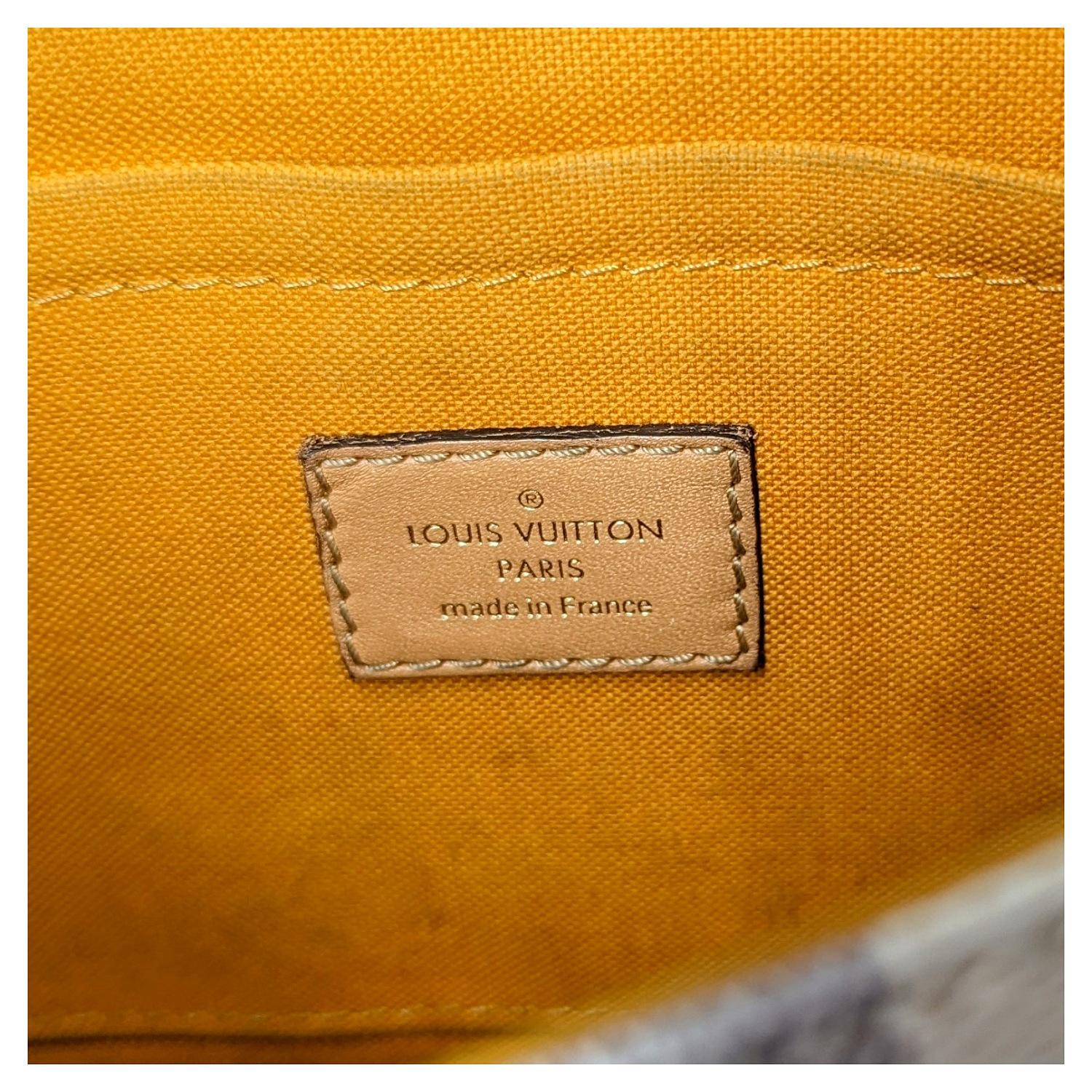 Women's Louis Vuitton Damier Azur Braided Croisette Rose Bag For Sale
