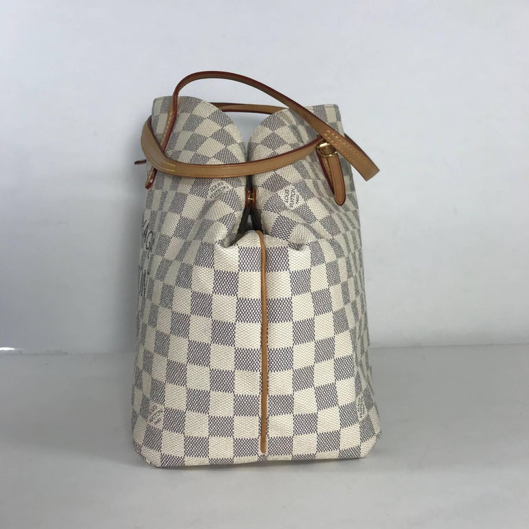 Louis Vuitton Damier Azur Cabas MM Tote Bag at 1stDibs