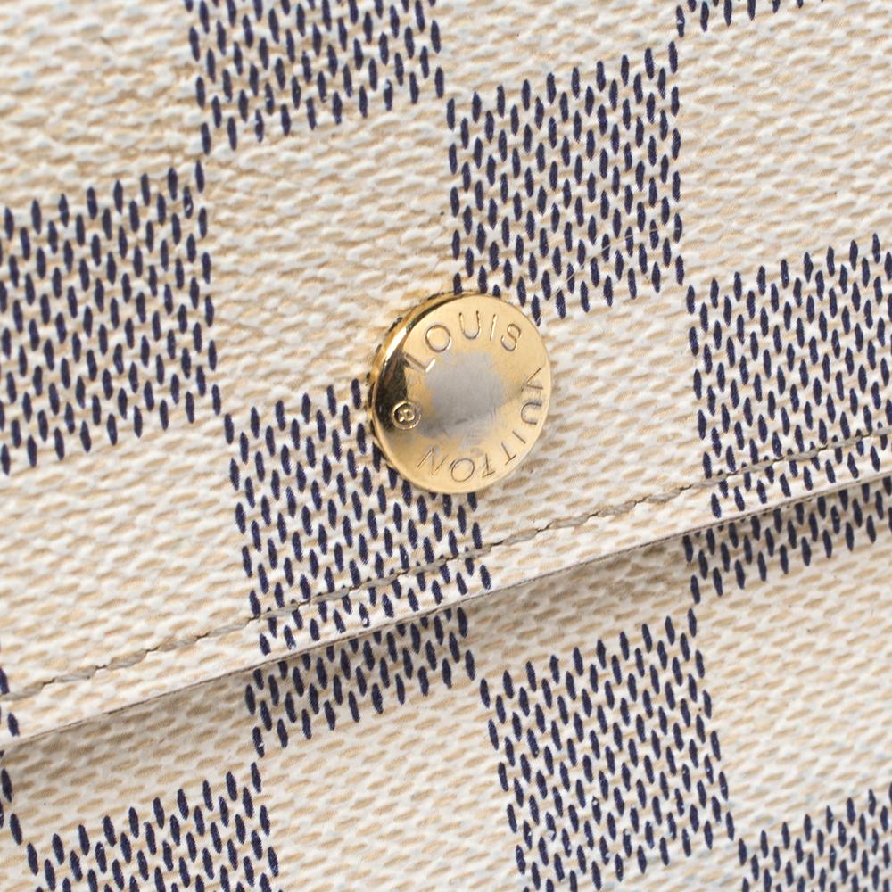 damier azur wallet