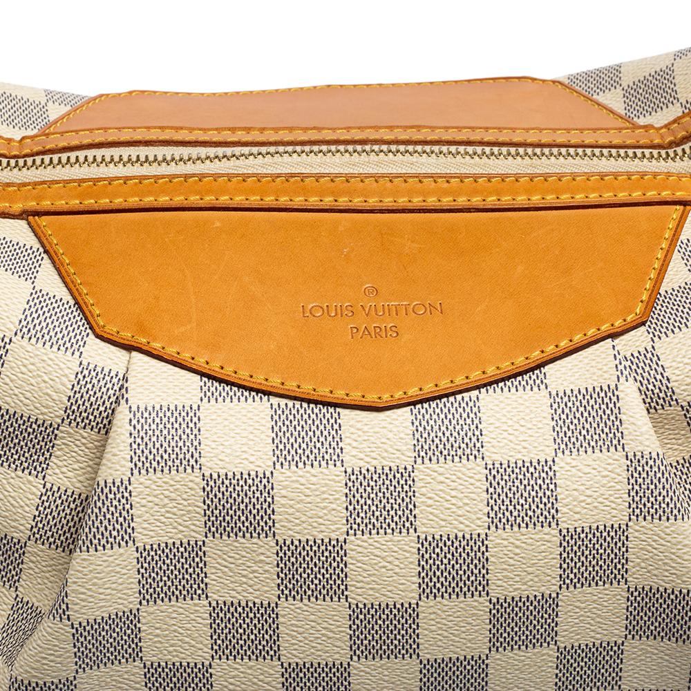 Louis Vuitton Damier Azur Canvas and Leather Siracusa MM Bag 7