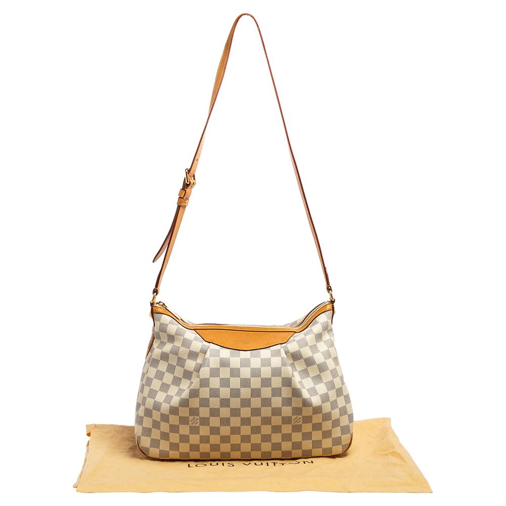 Louis Vuitton Damier Azur Canvas and Leather Siracusa MM Bag 9