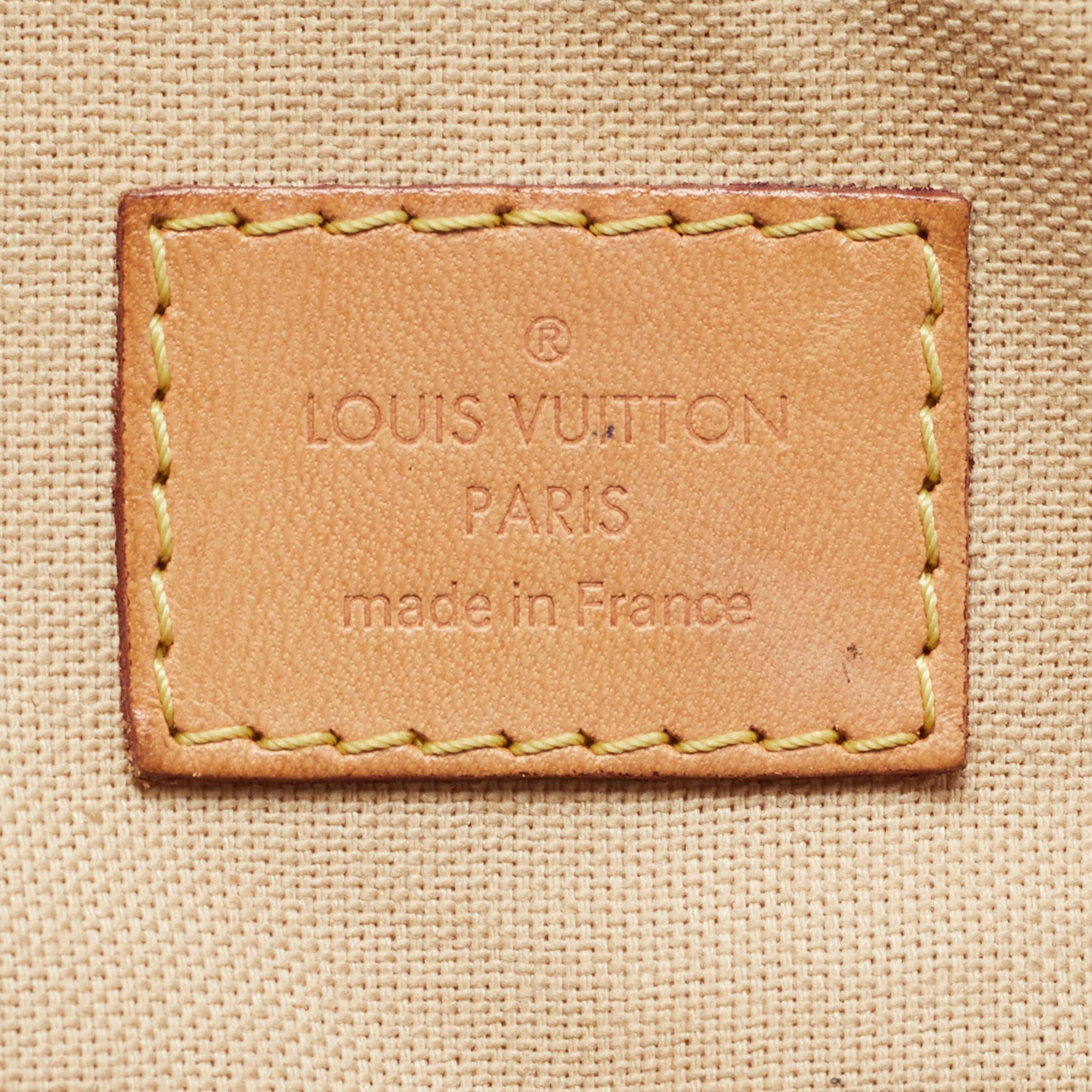 Louis Vuitton Damier Azur Canvas and Leather Siracusa MM Bag For Sale 4