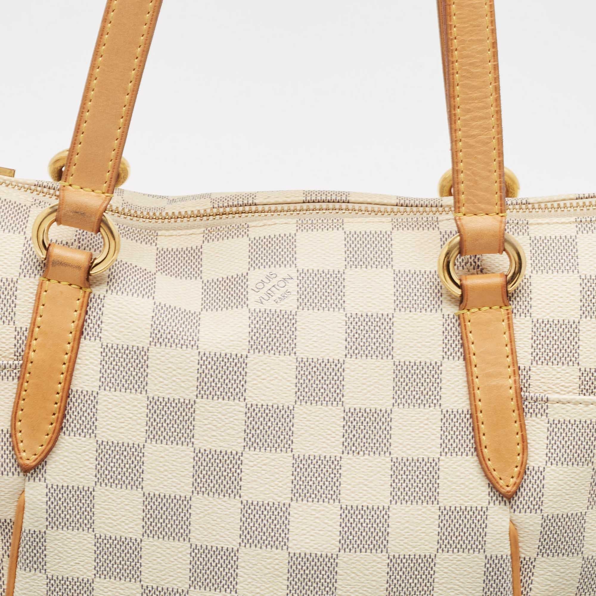 Women's Louis Vuitton Damier Azur Canvas and Leather Totally PM Bag