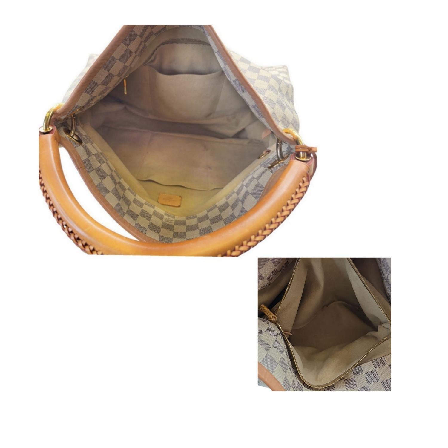Louis Vuitton Damier Azur Canvas Artsy GM Hobo Bag In Good Condition For Sale In Scottsdale, AZ