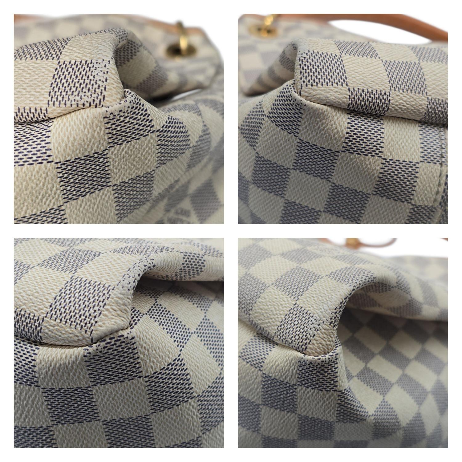 Louis Vuitton Damier Azur Canvas Artsy GM Hobo Bag For Sale 3