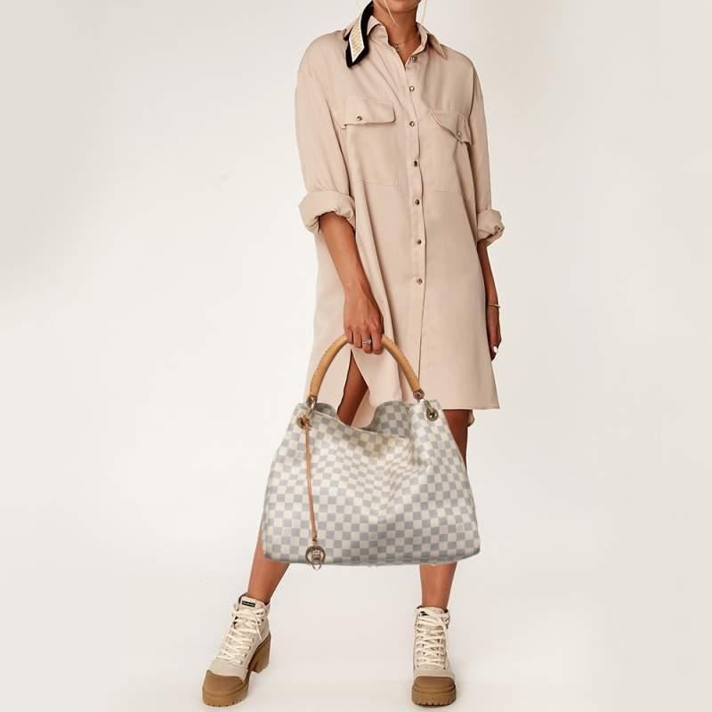 Women's Louis Vuitton Damier Azur Canvas Artsy MM Bag