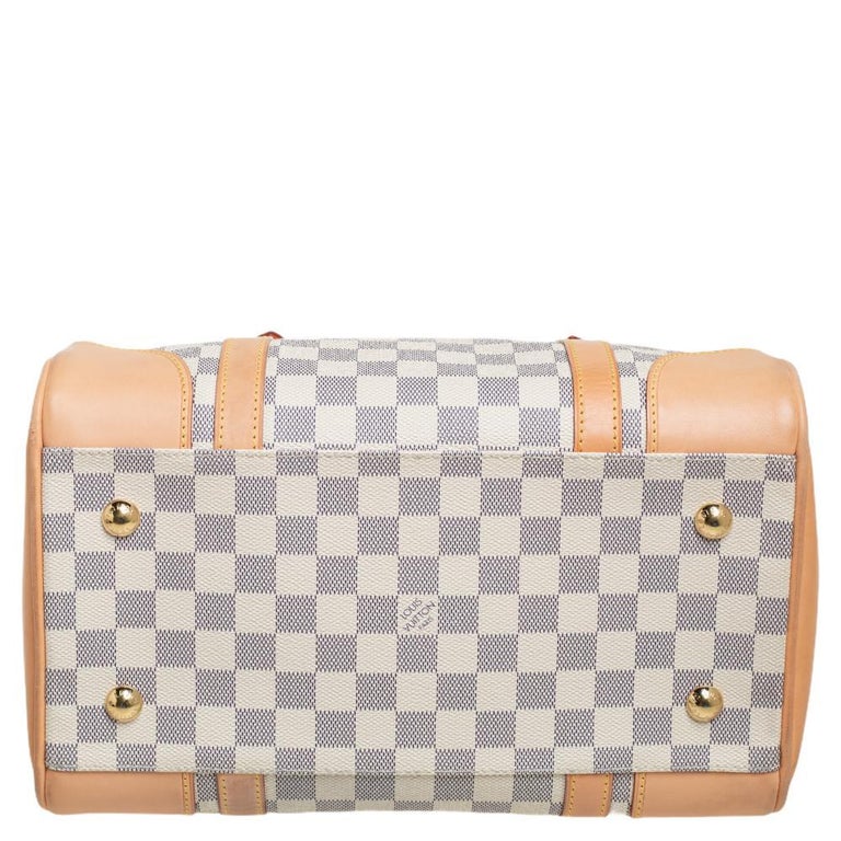 Louis Vuitton Berkeley Damier Checkered Speedy Style Leather Bag