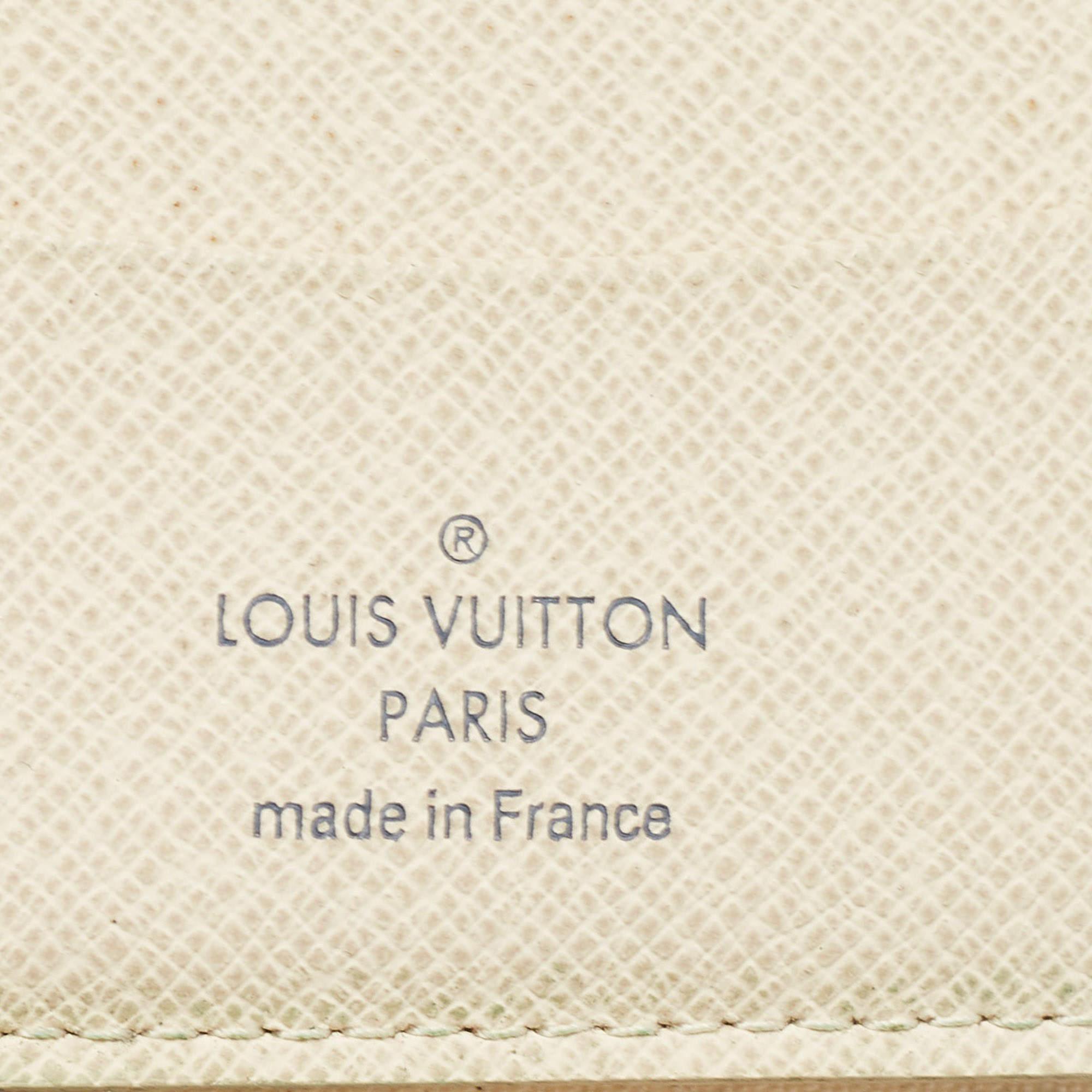 Louis Vuitton Damier Azur Canvas Compact Zippy Wallet For Sale 2