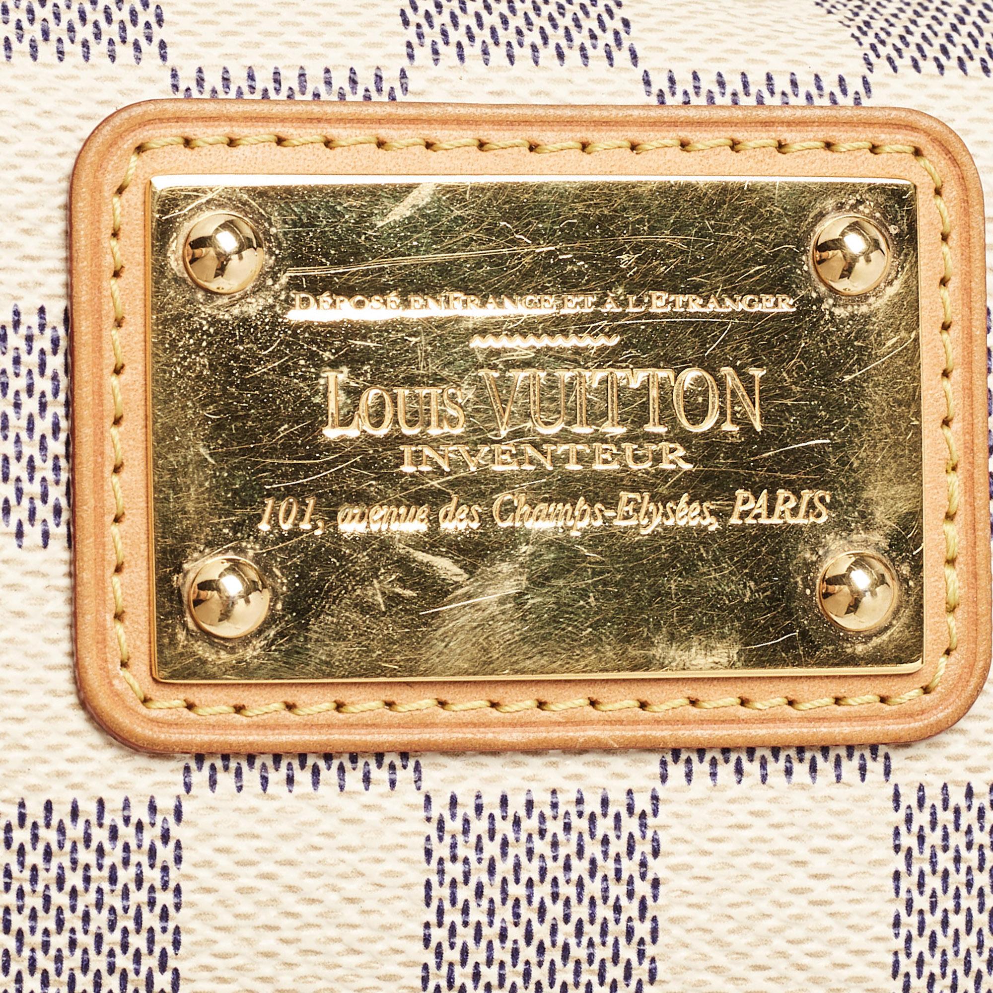 Louis Vuitton Damier Azur Canvas Eva Pochette Bag 9