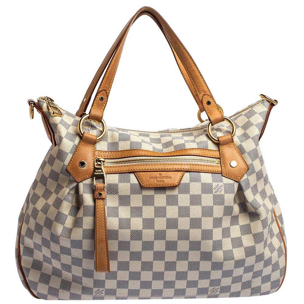 Louis Vuitton, Bags, Louis Vuitton Damier Azur Evora Mm Shoulder Bag
