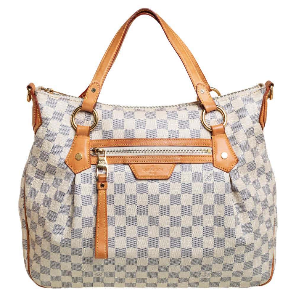 Louis Vuitton Damier Azur Canvas Evora MM Bag at 1stDibs louis