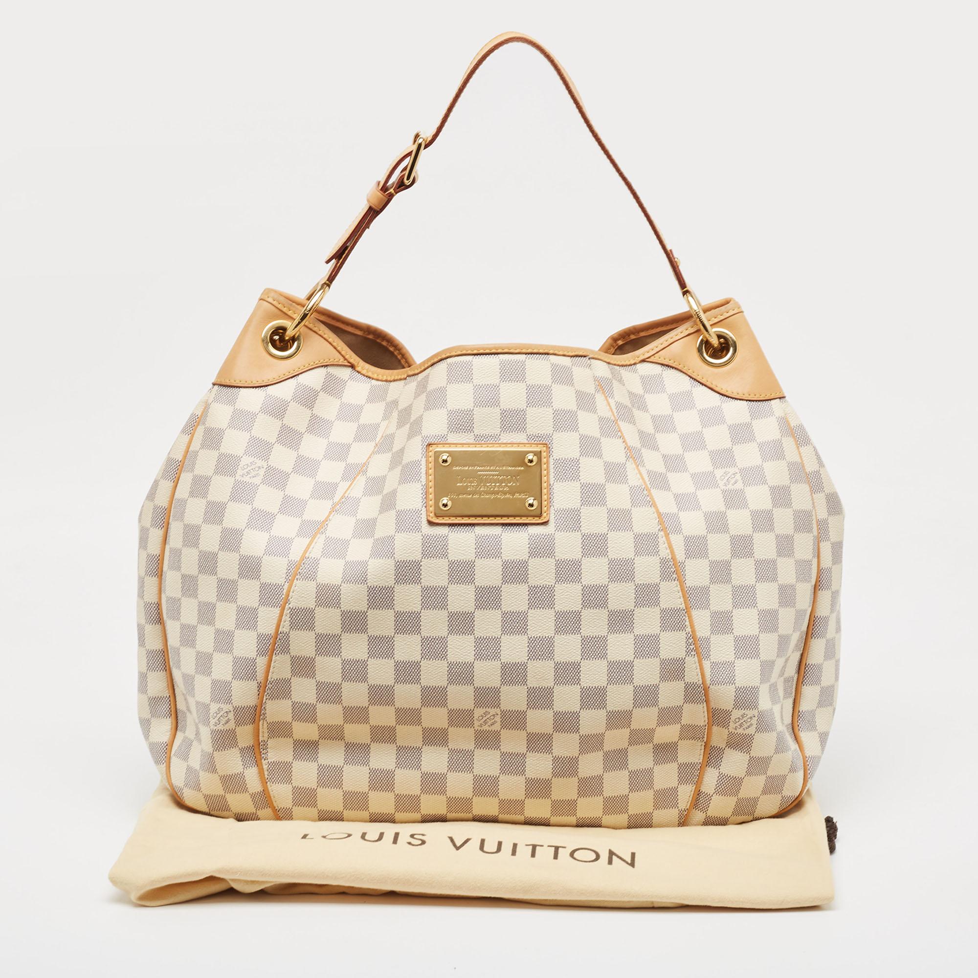 Louis Vuitton Damier Azur Canvas Galliera GM Bag For Sale 12