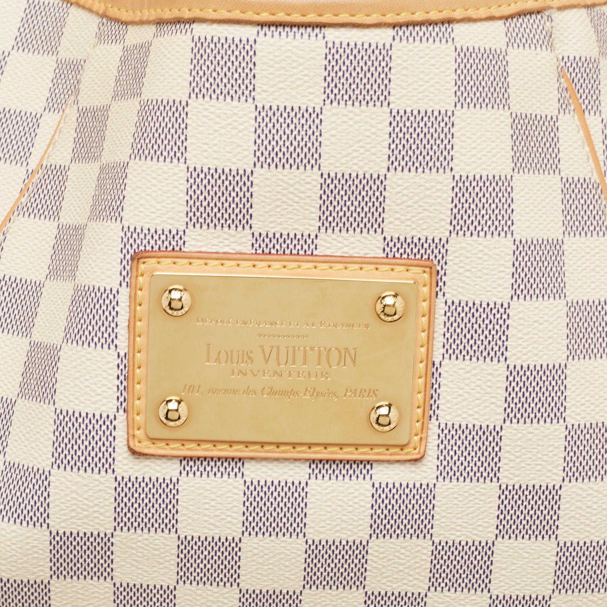 Louis Vuitton Damier Azur Canvas Galliera GM Bag For Sale 4