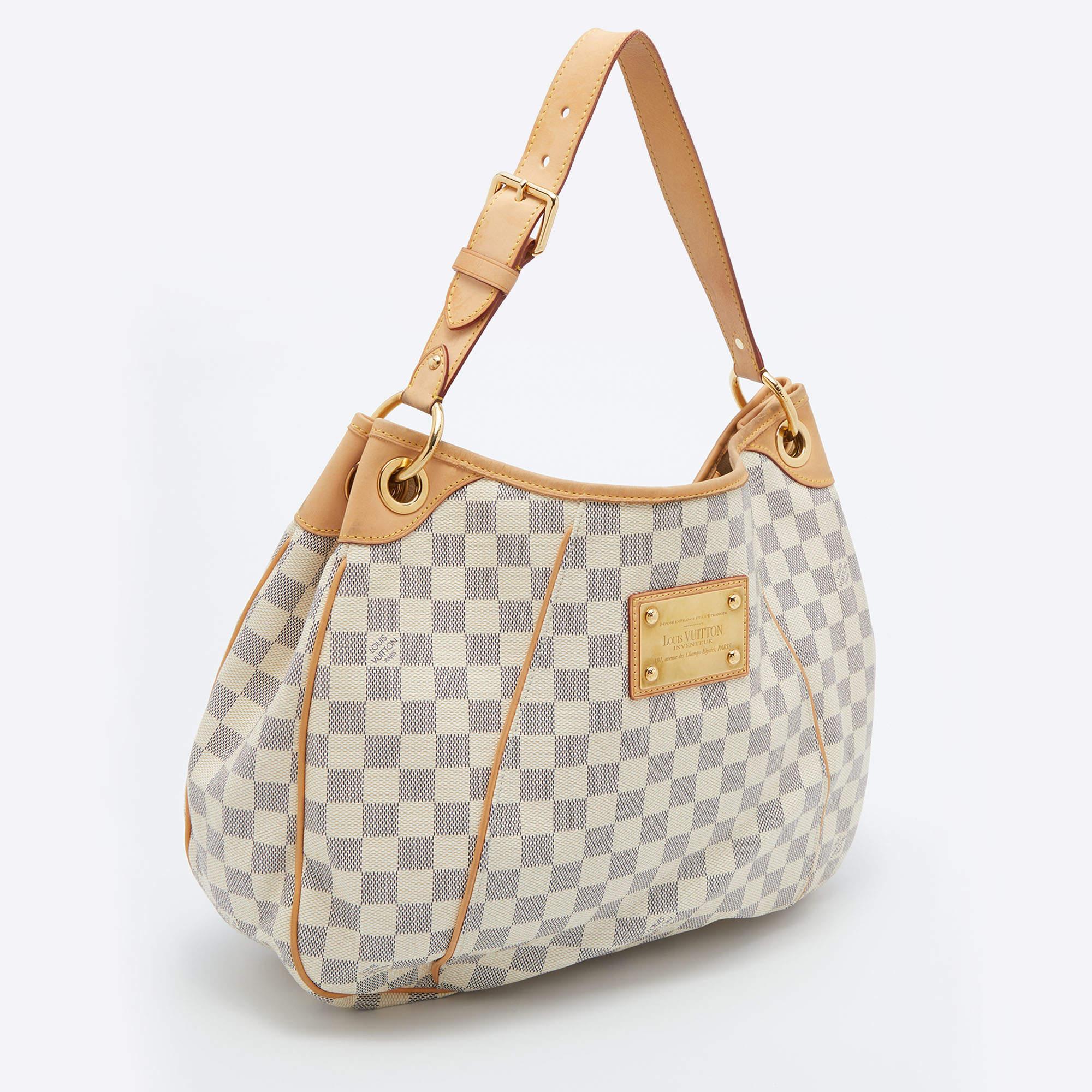 Women's Louis Vuitton Damier Azur Canvas Galliera PM Bag