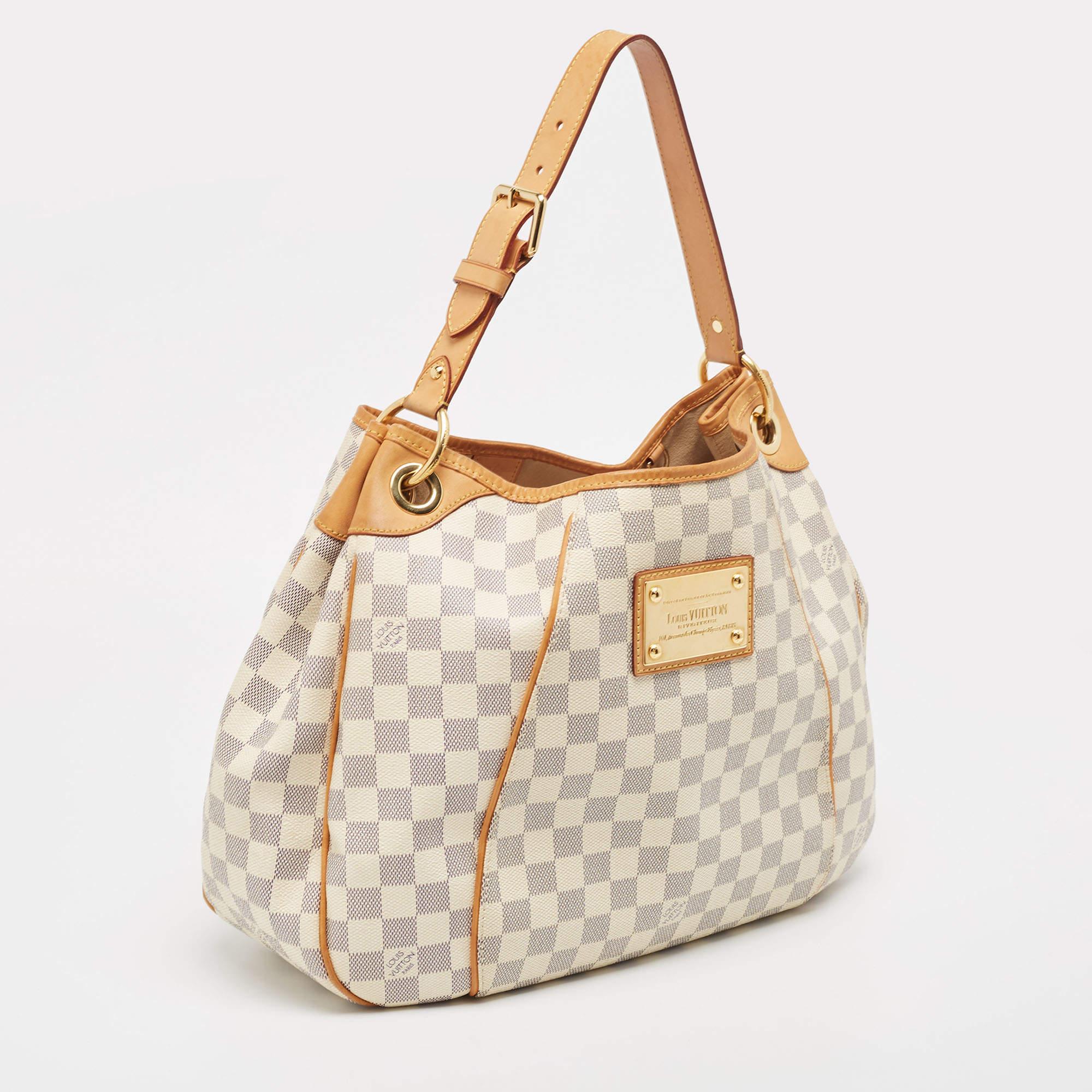 Women's Louis Vuitton Damier Azur Canvas Galliera PM bag