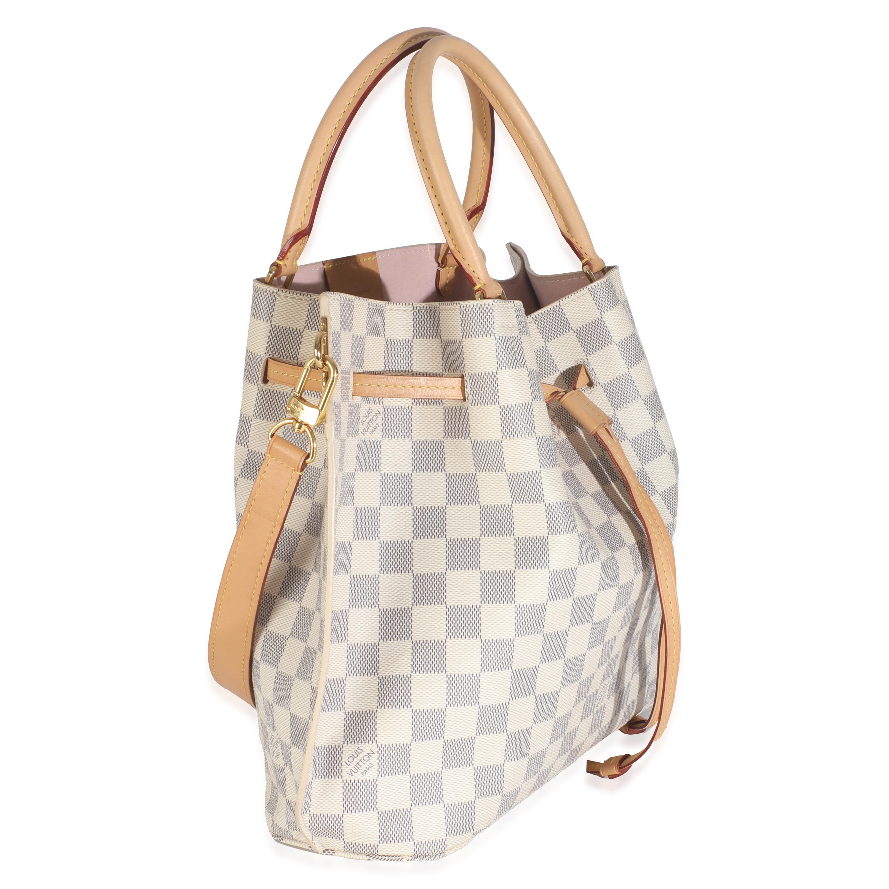 Beige Louis Vuitton Damier Azur Canvas Girolata